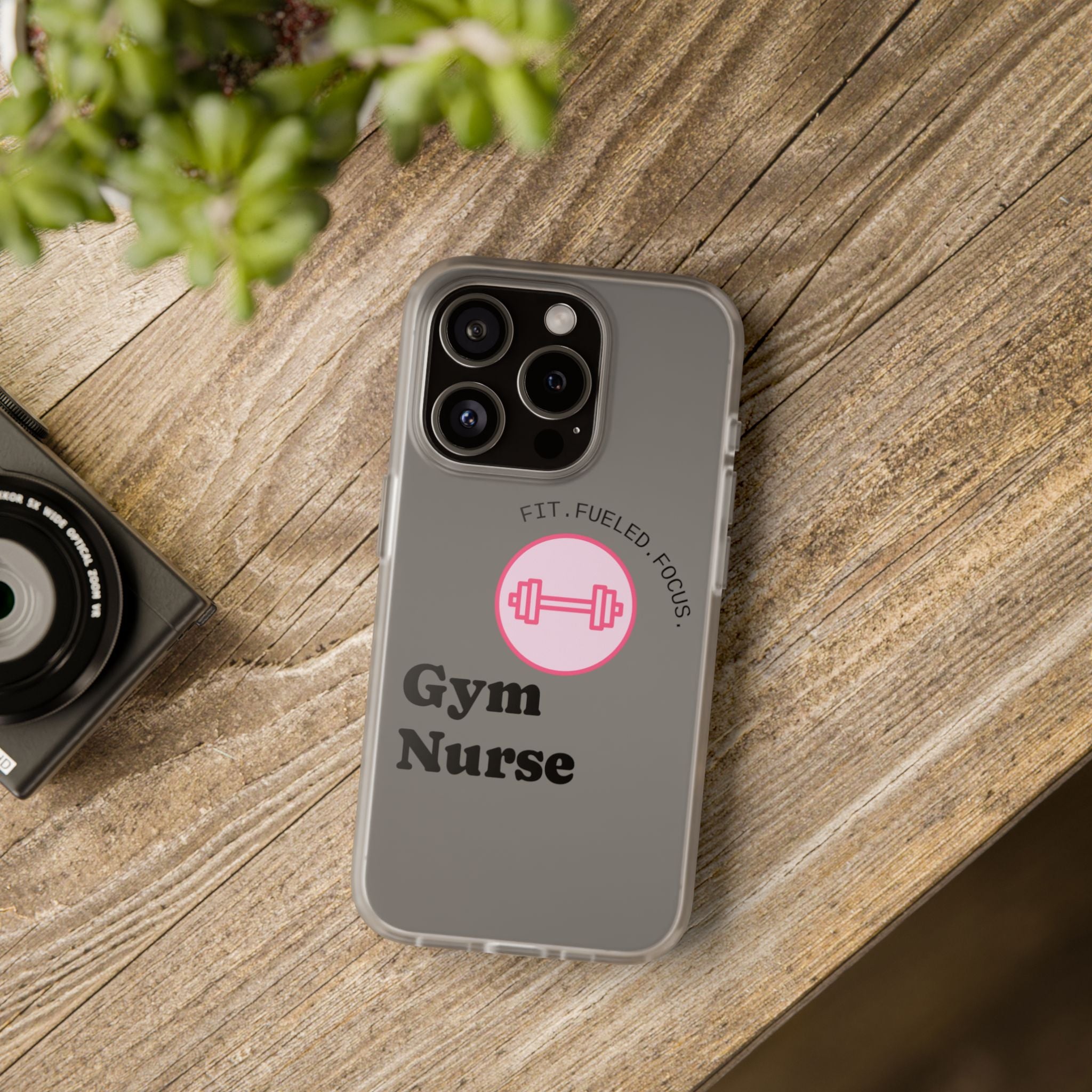 Gym Nurse Phone Case — Fit, Fueled, Focus Design