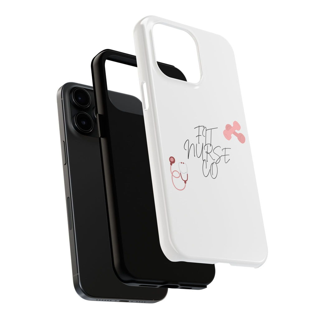 Fit Nurse Co Tough Phone Case — Cute Pink Stethoscope Design for Nurses