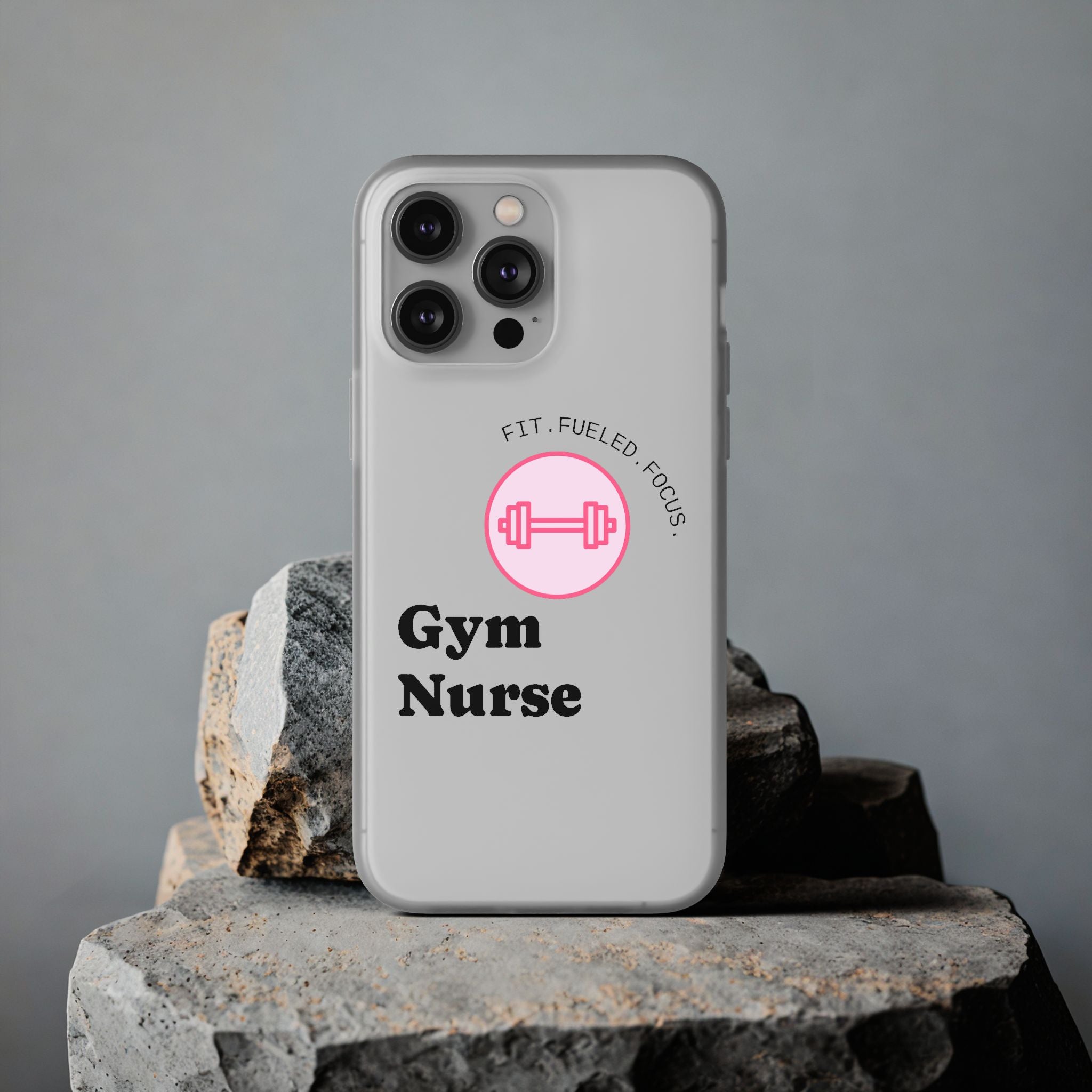 Gym Nurse Phone Case — Fit, Fueled, Focus Design