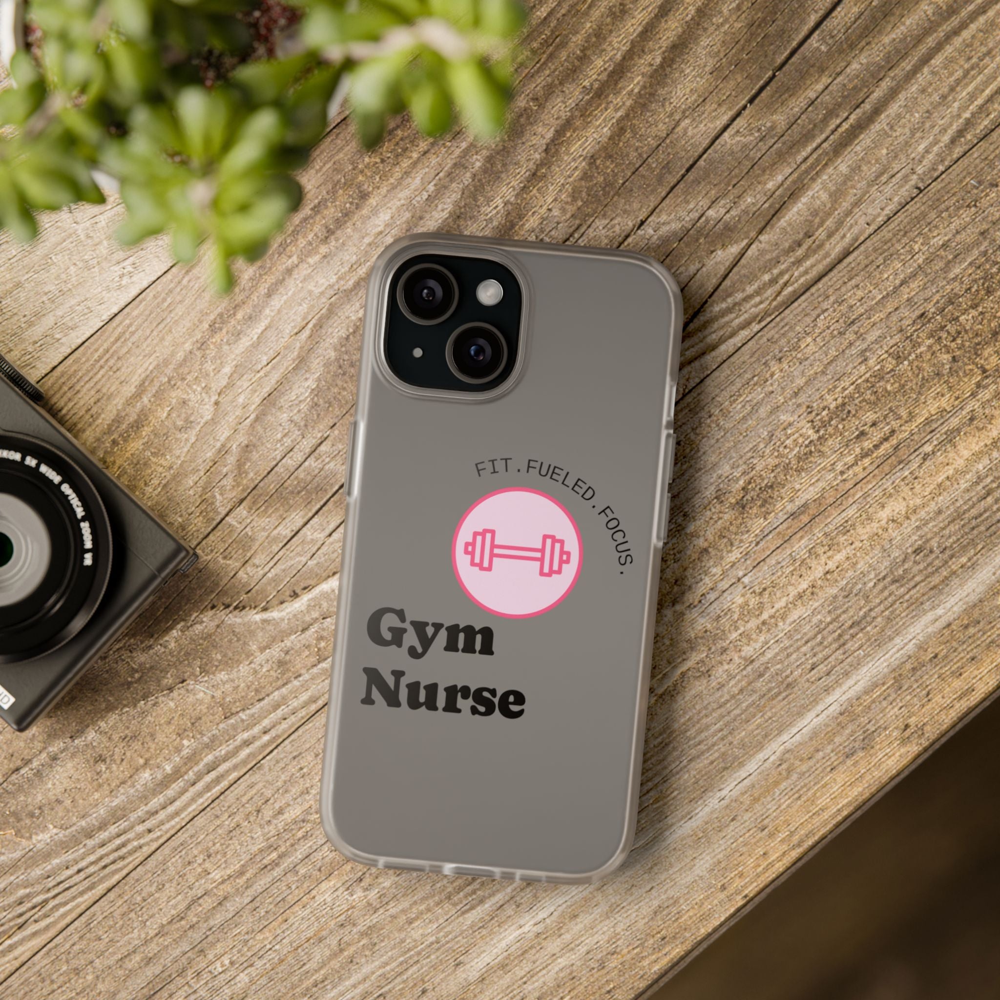 Gym Nurse Phone Case — Fit, Fueled, Focus Design